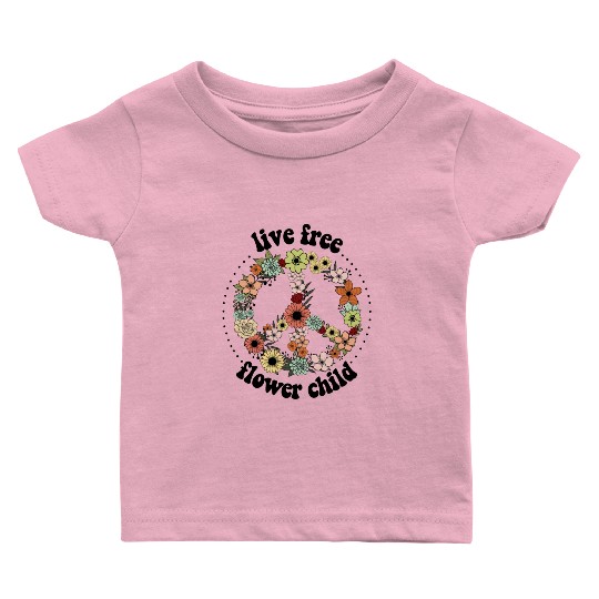 Vintage Wildflowers Sublimation Baby T Shirts