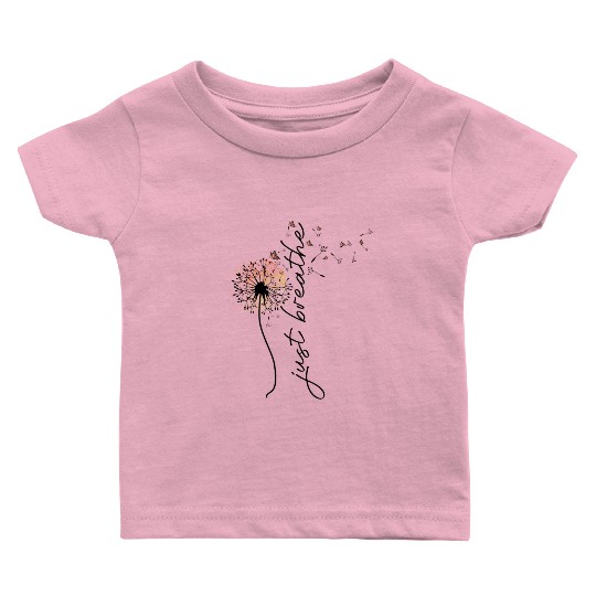 Just breathe sublimation Baby T Shirts