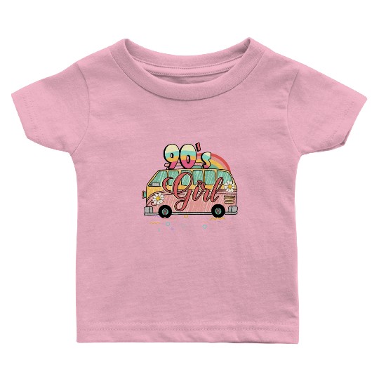 90 s girl sublimation Baby T Shirts