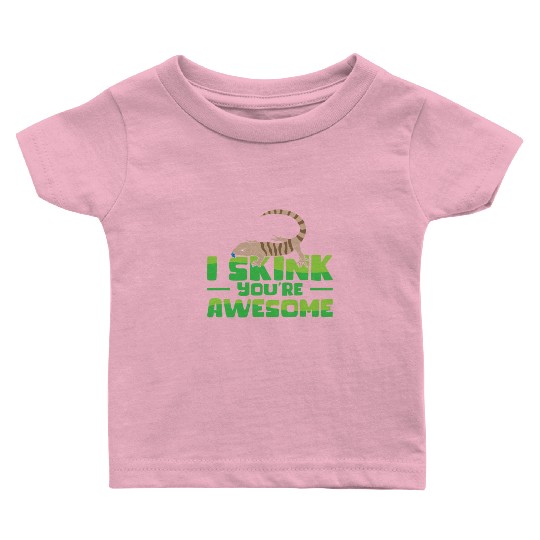 Herpetology Skink Lizard Wildlife Reptile Baby T Shirts