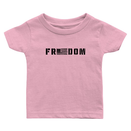Freedom USA Flag Baby T Shirts