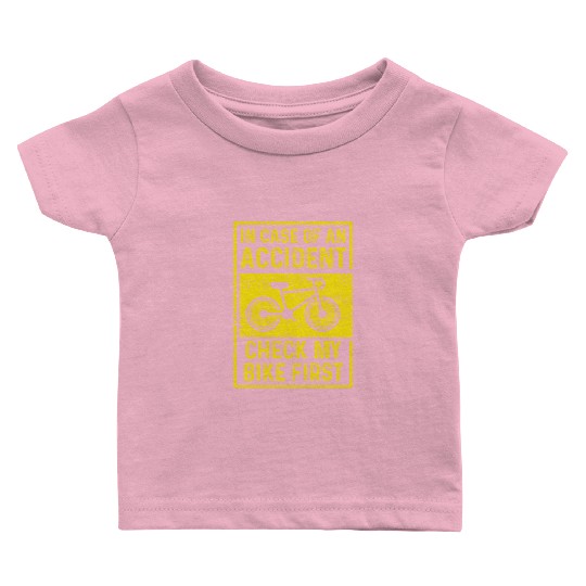 Check my Bike Cyclist Gift Baby T Shirts