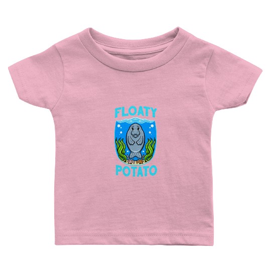 Manatees Sea Cow Floaty Potato Manatee Baby T Shirts