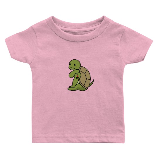 I Love Dad Tortoise Baby T Shirts