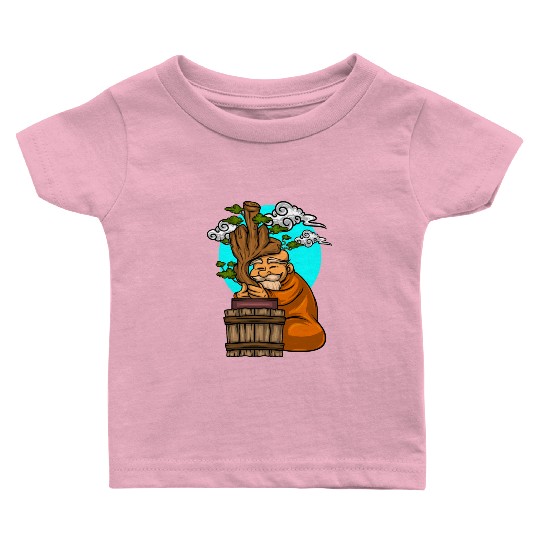 Miniature Trees Bonsai Middle Finger Baby T Shirts