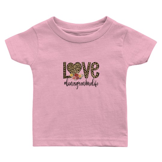 Bonus Grandma Life Proud Bonus Grandmother Gifts Baby T Shirts
