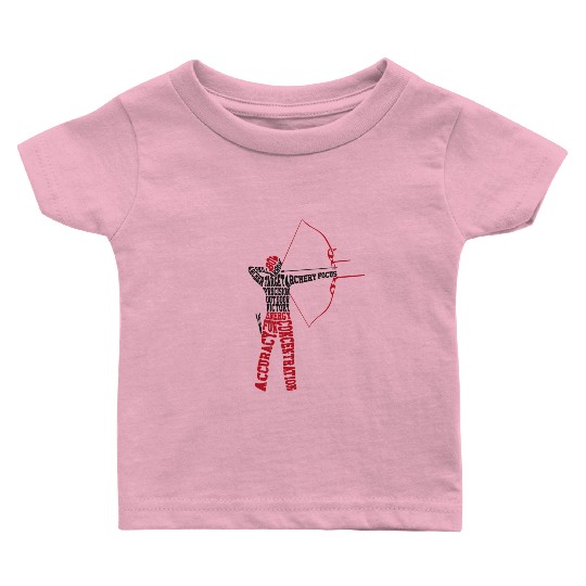 Archery Bow Archer Word Cloud Baby T Shirts