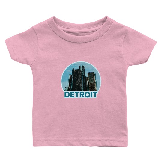 Detroit Skyline Baby T Shirts