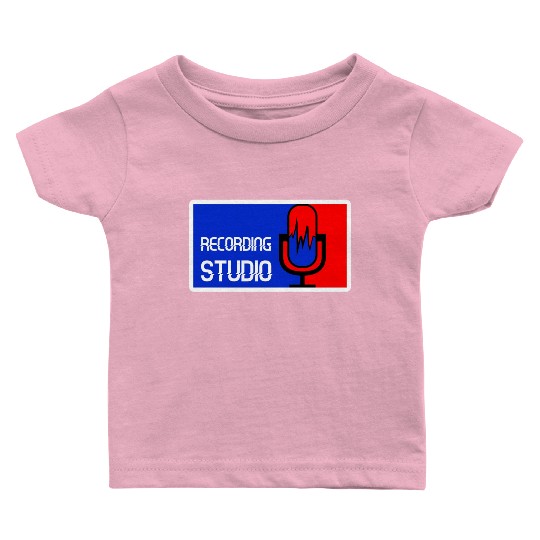 Recording Studio Logo Microphone Baby T Shirts