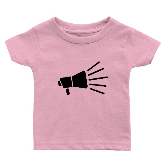 megaphone loud speech icon Baby T Shirts
