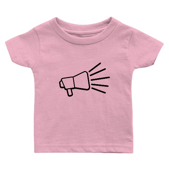 Icon Megaphone Loud Speech Baby T Shirts