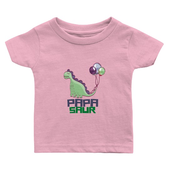 PAPA SAUR, Father's Day Baby T Shirts
