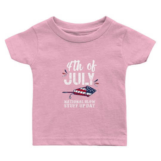 July 4th National Fireworks Day Baby T Shirts