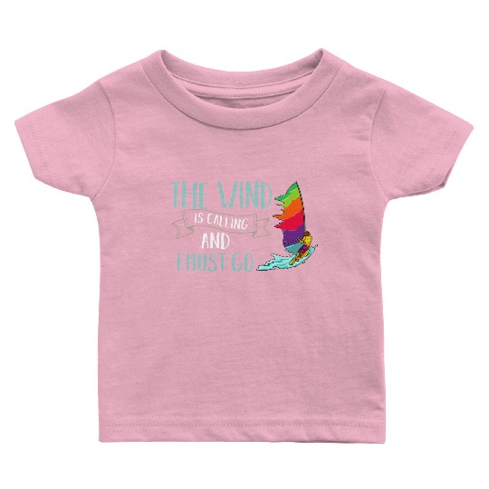 Windsurfing Board Sail Paddle Windsurfer Baby T Shirts