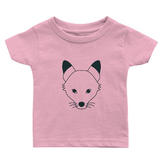 long wolf face Baby T Shirts