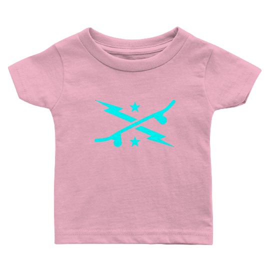 Lightning Skateboard Baby T Shirts