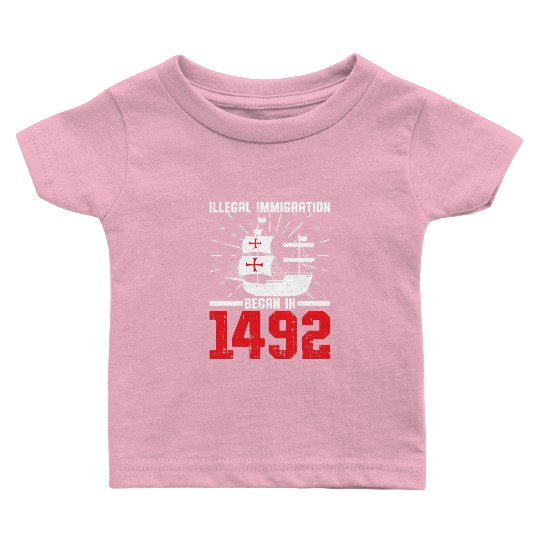 Anti Columbus Day Baby T Shirts