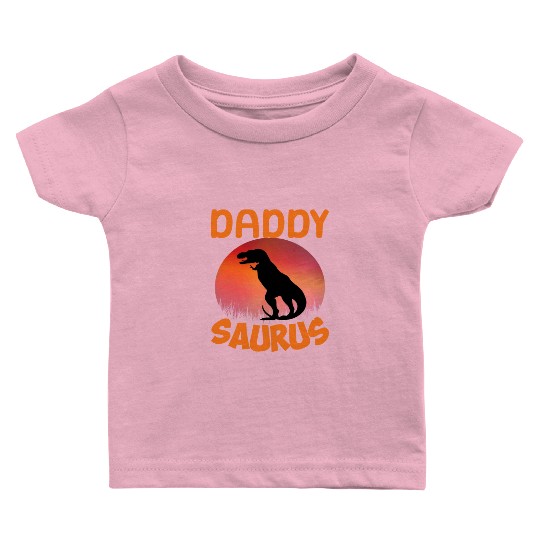 Daddysaurus Papasaurus Baby T Shirts