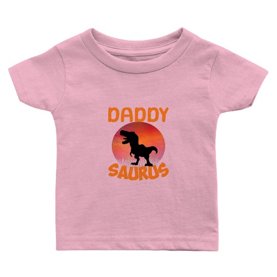 Daddysaurus Papasaurus Baby T Shirts
