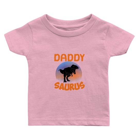Daddysaurus Papasaurus Baby T Shirts