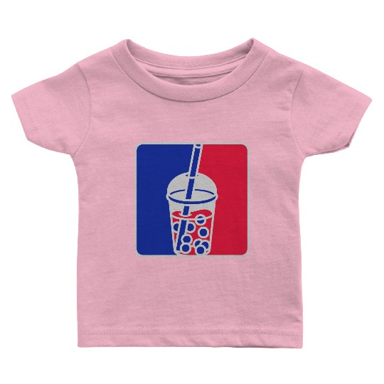 Red blue bubble tea Baby T Shirts
