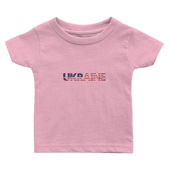I Stand with Ukraine Ukraine Flag Baby T Shirts