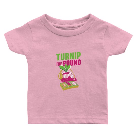 Music Turnip Party Music Lover Vegetable Baby T Shirts