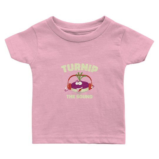 Music Turnip Party Music Lover Vegetable Baby T Shirts
