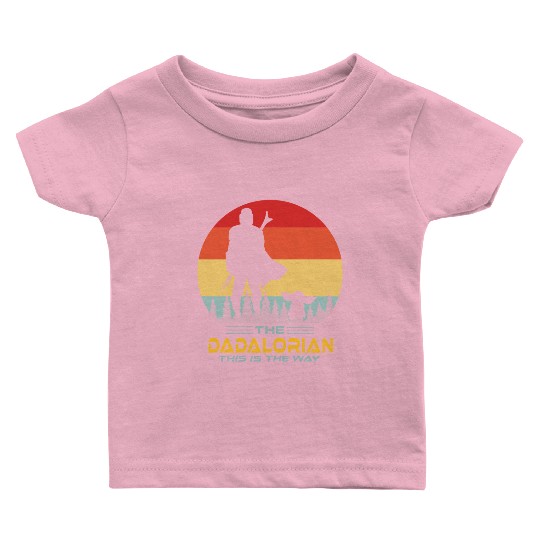 Funny The Dadalorian This is The Way,Fathers Day Baby T Shirts