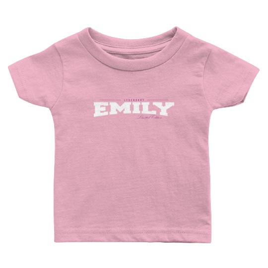 Emily Name Limited Edition Funny Retro Vintage 80s Baby T Shirts