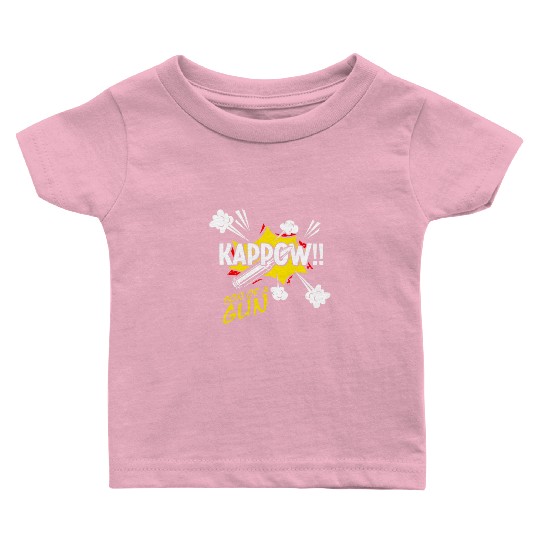 Kappow Bullets Gun Explosion Big bang Aesthetic Baby T Shirts