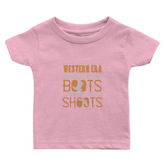 Wearing Fancy Boots Expecting Shoots Baby T Shirts
