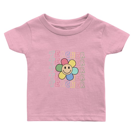 Retro Teacher Teacher Teacher Life Kindergarten Baby T Shirts