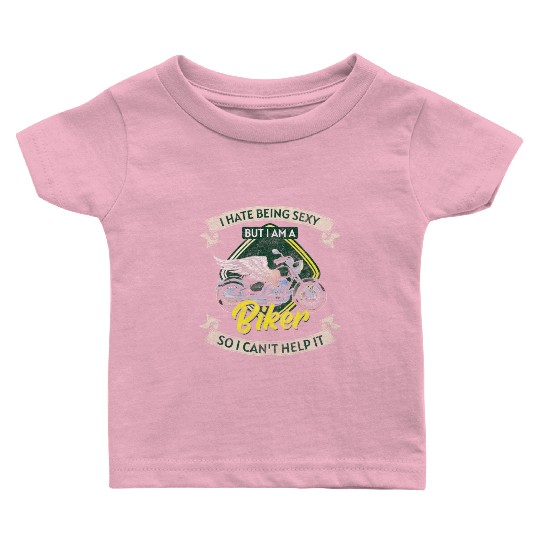 Biker Chopper Racing Two-Wheeler Baby T Shirts