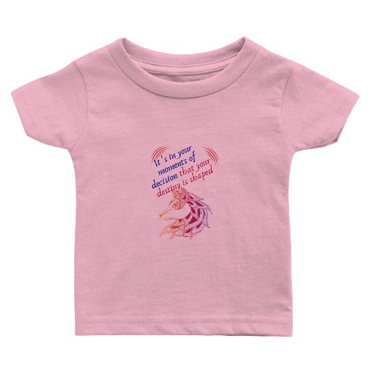 Love Moments Of Decision That Your Destiny Shaped Baby T Shirts