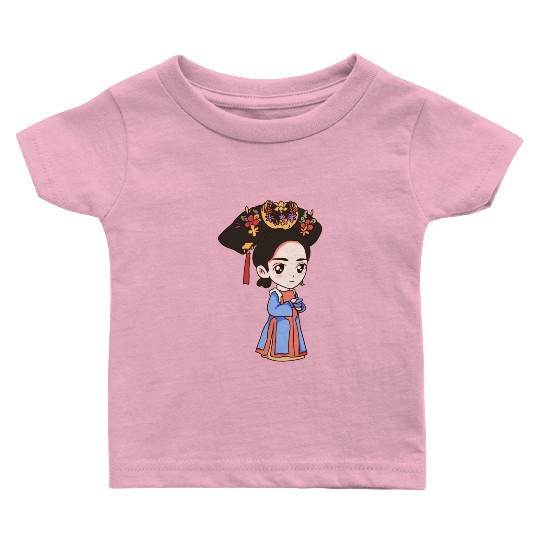HAND PAINTED GIRL IMAGE Baby T Shirts