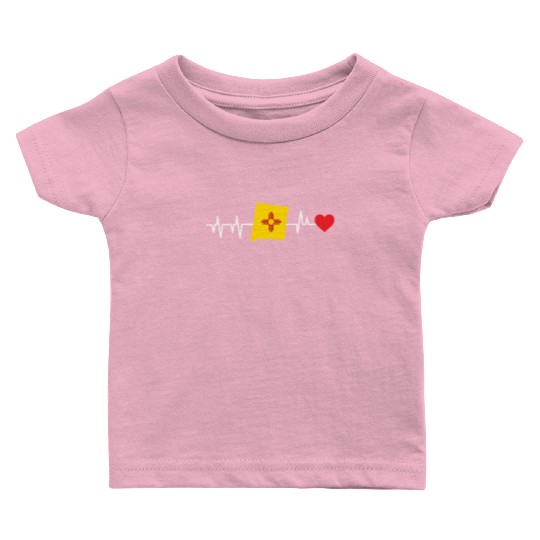 New Mexico Heartbeat Gift Baby T Shirts