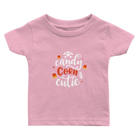 Candy Corn Cutie Halloween Holiday Scary Baby T Shirts