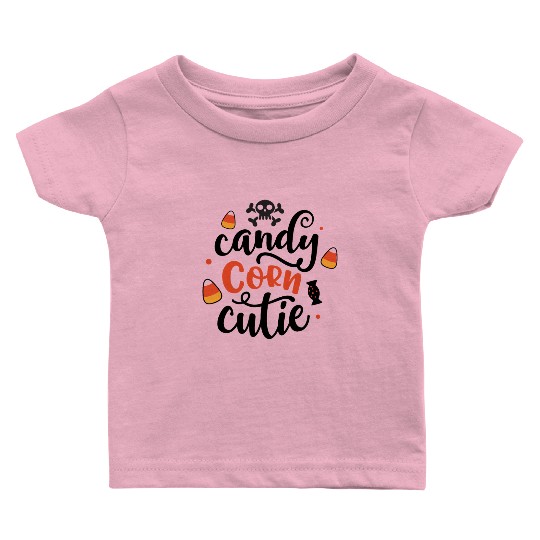 Candy Corn Cutie Halloween Holiday Baby T Shirts