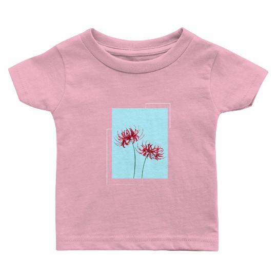 Red Spider Lily Lycoris Recoil Anime Fanart Baby T Shirts