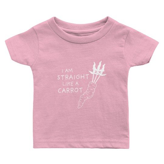 straight like a carrot - white uni II Baby T Shirts