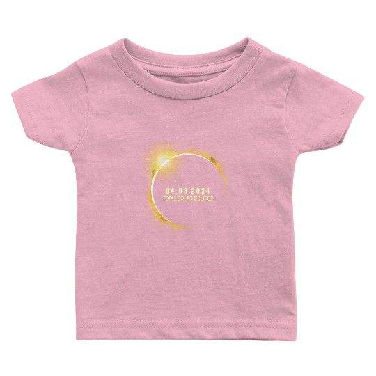 Total Solar Eclipse 4.08.24 Totality Solar Eclipse Baby T Shirts