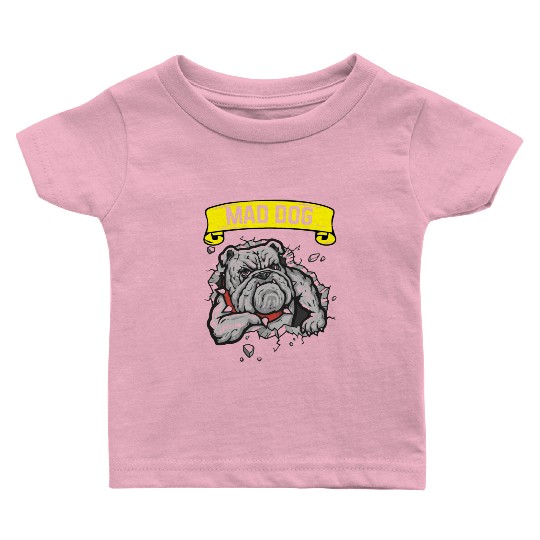 Mad dog pitbill lover Baby T Shirts