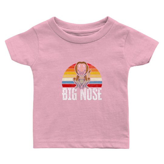 Big Nose Proboscis Monkey Ape Wildlife Zookeeper Baby T Shirts