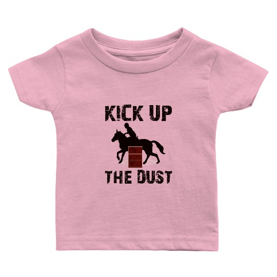 Barrel Racer Rodeo Racing Horse Riding Race Funny Baby T Shirts