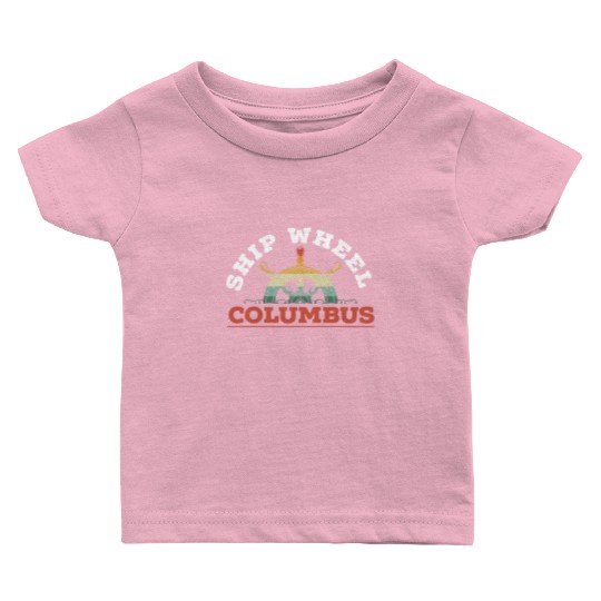 Ship Wheel Columbus Day Christopher Columbus Baby T Shirts