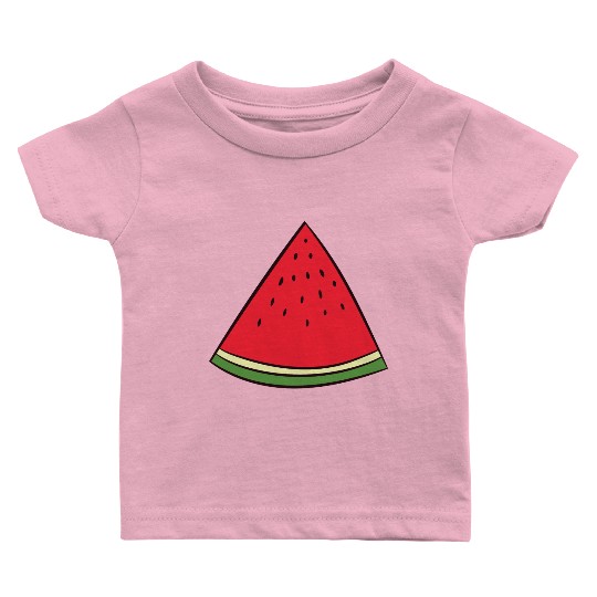 Watermelon - slice, piece, quarter, triangle Baby T Shirts