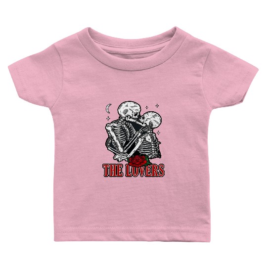 The Lovers Vintage Tarot Card Astrology Skull Baby T Shirts