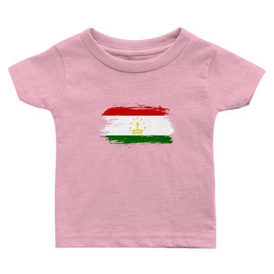 Tajikistan flag Baby T Shirts