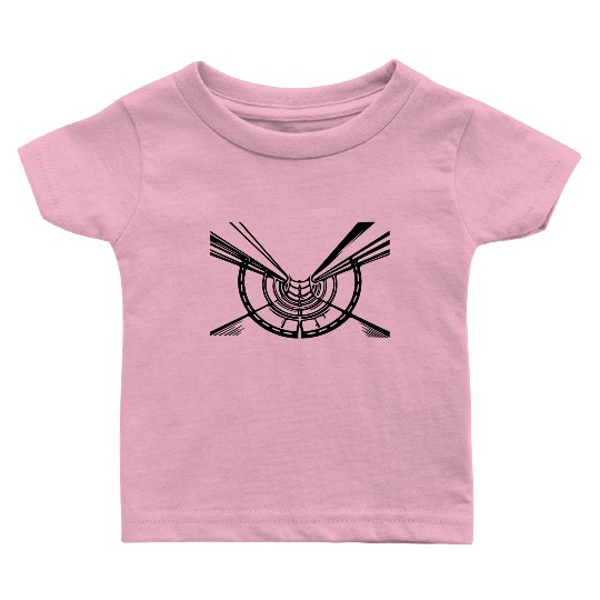 Geometric Lines Hull Circle View Baby T Shirts